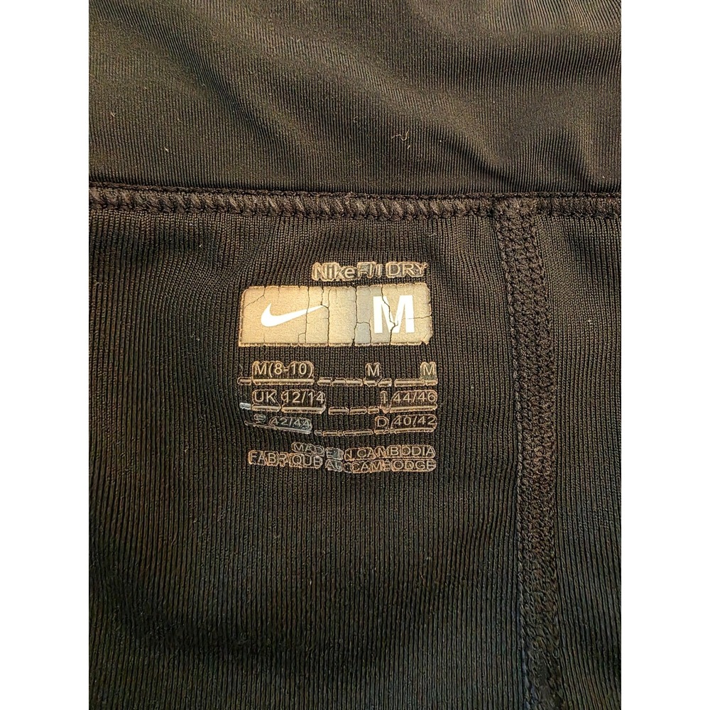 Women's sz M Nike Fit Dry Black Athletic Tennis Skort Wrap Front Summer - Picture 5 of 11